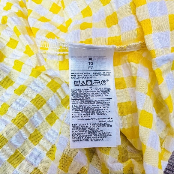 Old Navy Yellow Gingham Mini Dress - Picture 10 of 10